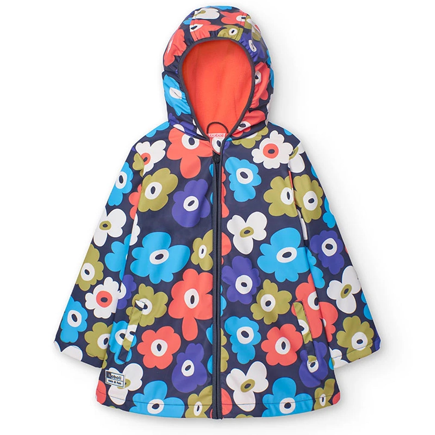 Impermeable con Fleece Boboli Flores