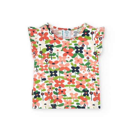 Camiseta Boboli Estampado Flores Greenland