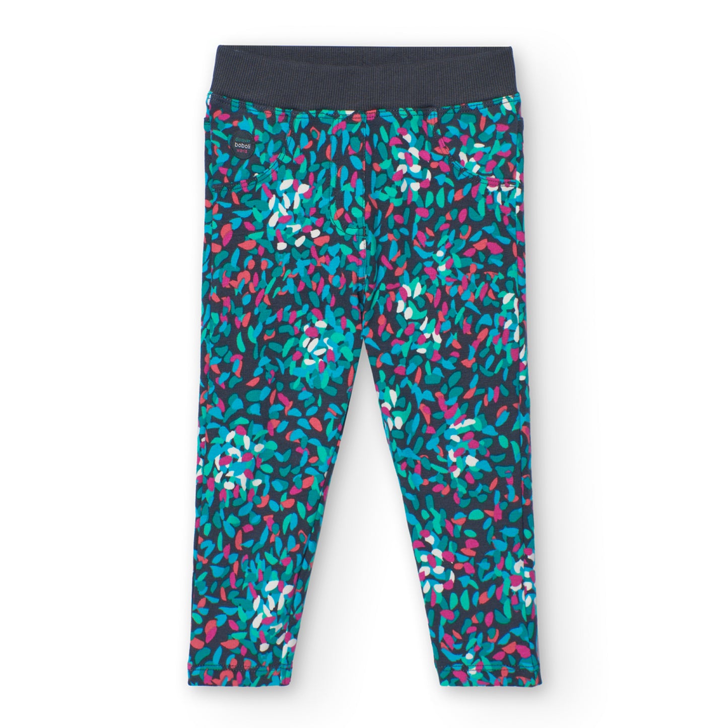 Pantalon Boboli Jardin de Flores Turquesa