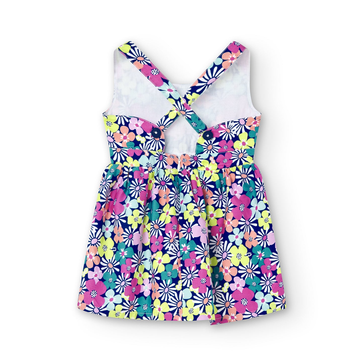 Vestido MC Boboli Estampado Flores Pop