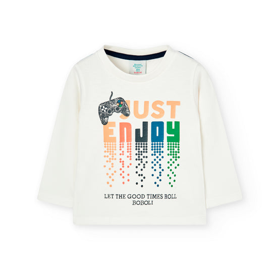 Camiseta ML Boboli Just Enjoy Blanca