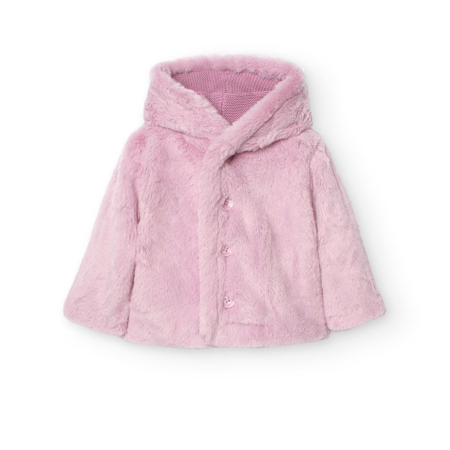 Sweater Reversible Boboli Dulce Invierno Rosa