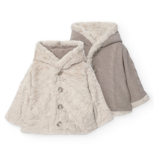 Sweater Reversible Boboli Dulce Invierno Moka