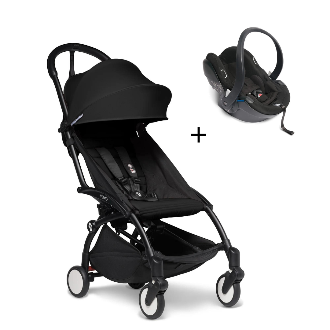 Combo Coche BABYZEN™ YOYO² 6+ Negro/Negro + Portabebe BABYZEN™ YOYO by BeSafe