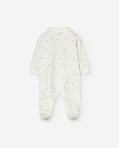 Pijama con Cuello Terciopelo Losan Reno Ivory