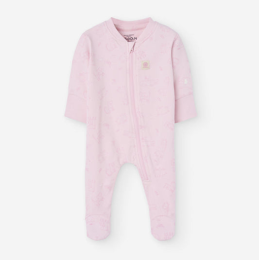 Pijama con Cremallera Losan Selva Rosa