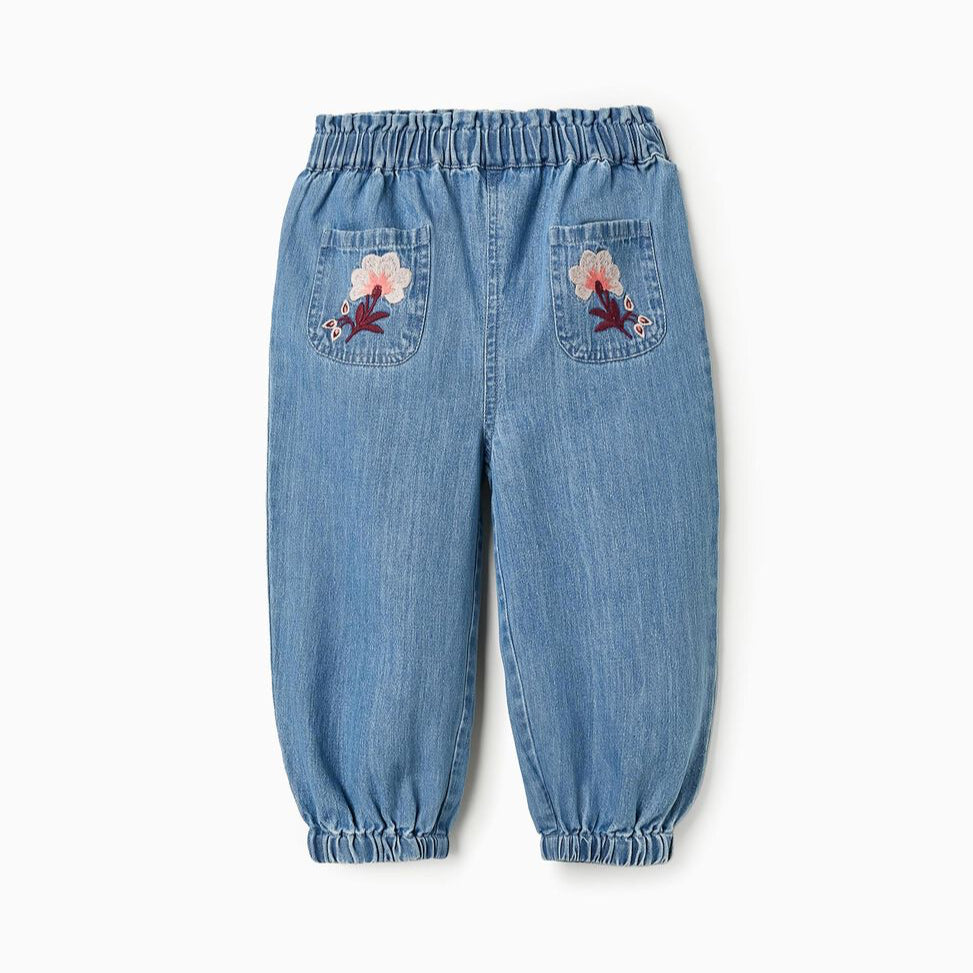 Pantalon Denim Claro Zippy Boho