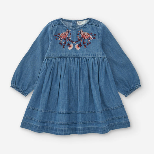 Vestido Denim Claro Zippy Boho