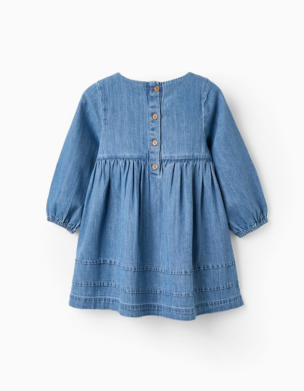 Vestido Denim Claro Zippy Boho