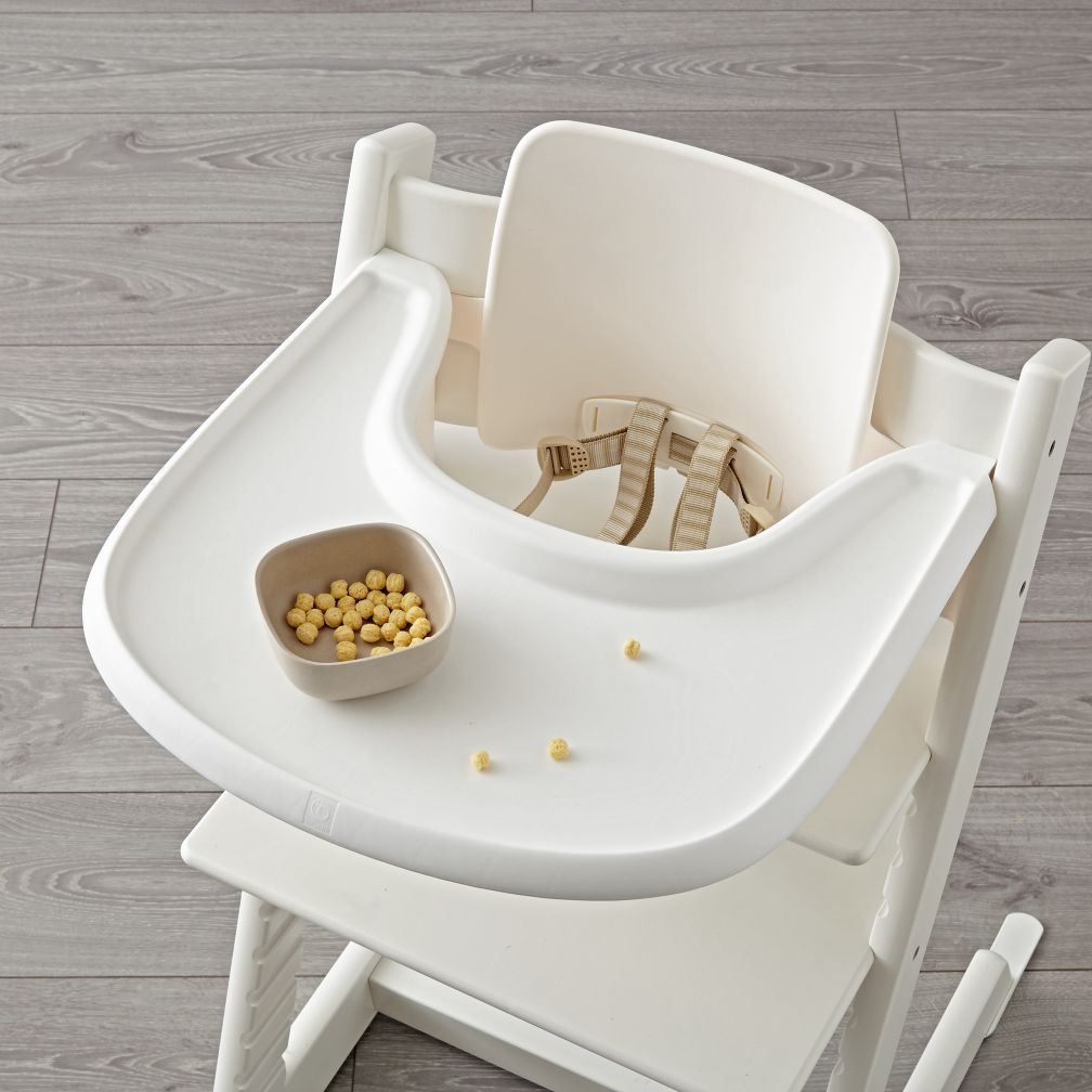 Bandeja Stokke, blanca, diseñada exclusivamente para silla Tripp Trapp y  juego de bebé Tripp Trapp, cómoda de usar y limpiar, fabricada con plástico  sin BPA, apta para niños pequeños de 6 a